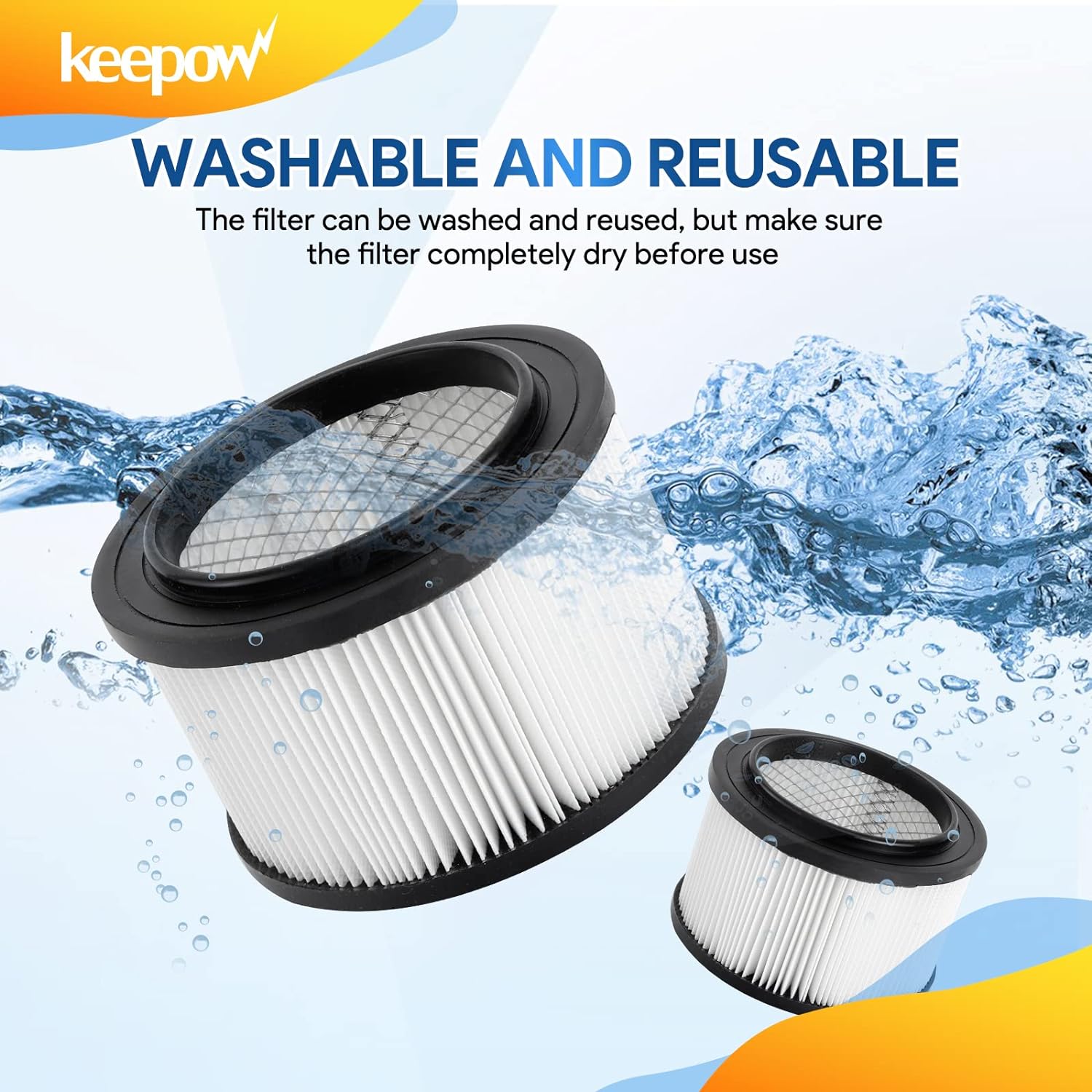 KEEPOW 6204F Cartridge Vacuum Filter for Vacmaster