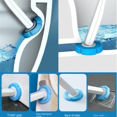 Keepow Disposable Toilet Brush with 18PCS Cleaner Refills