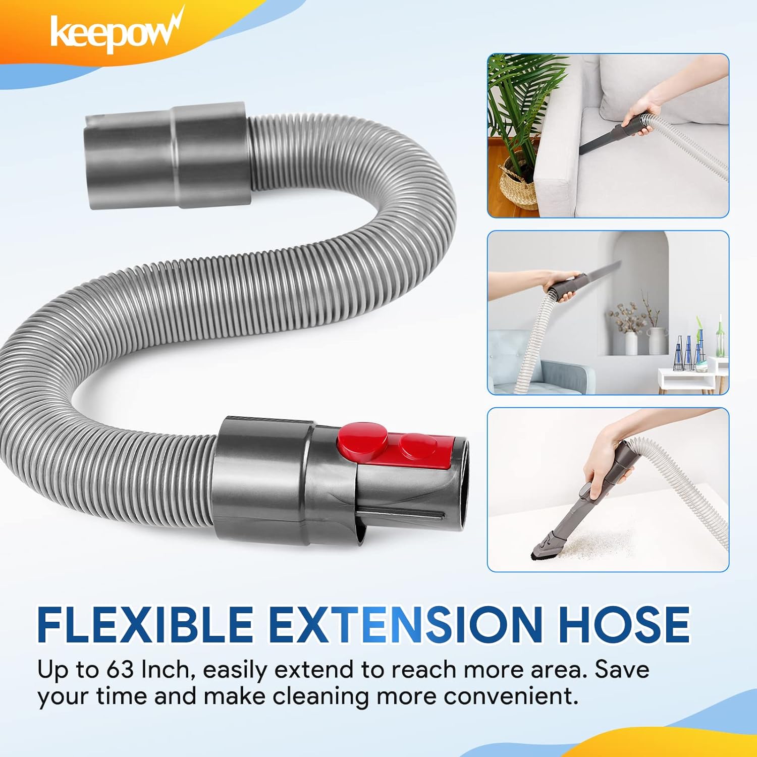 KEEPOW 1520V Pet Grooming Brush for Dyson Vacuum Cleaners