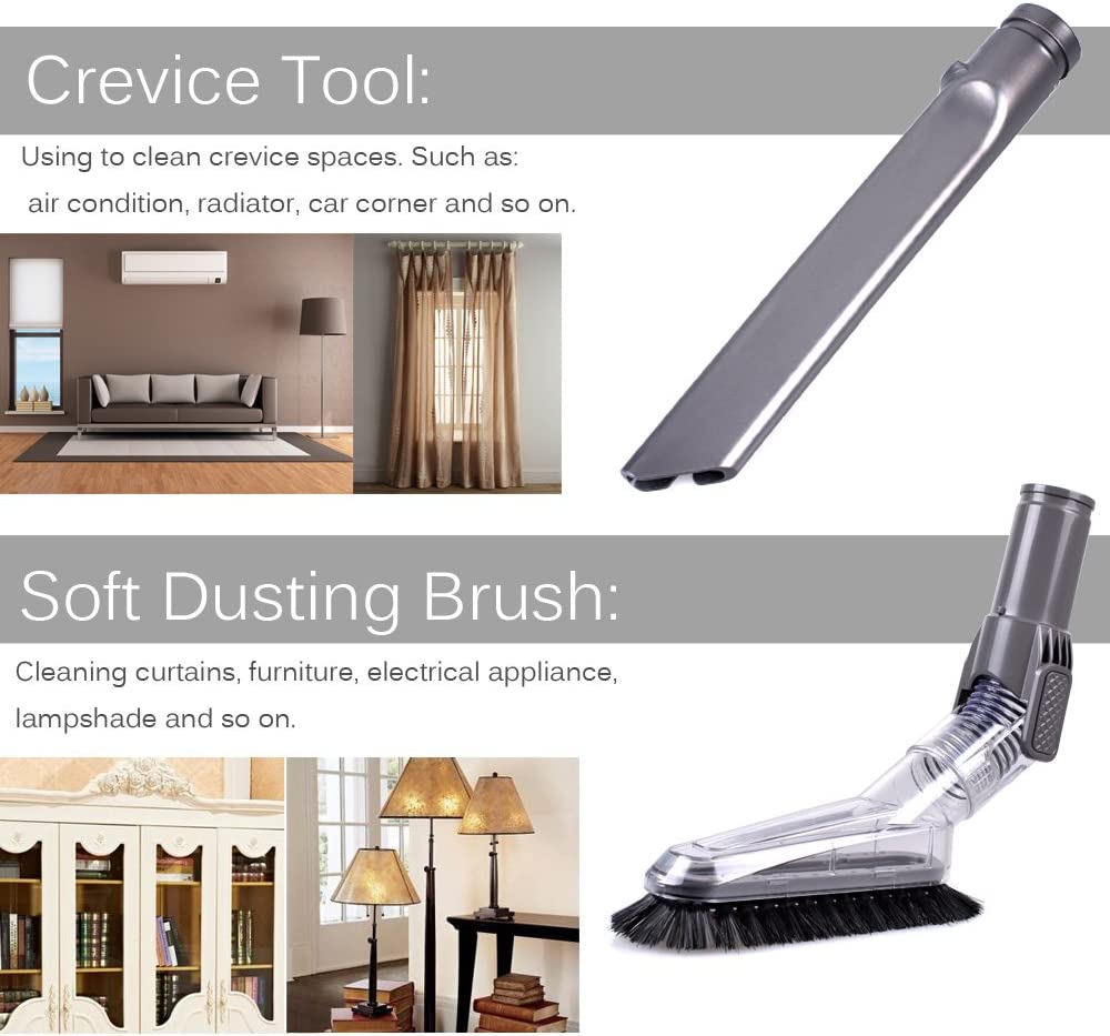 KEEPOW Attachment Kit for Dyson Vacuums