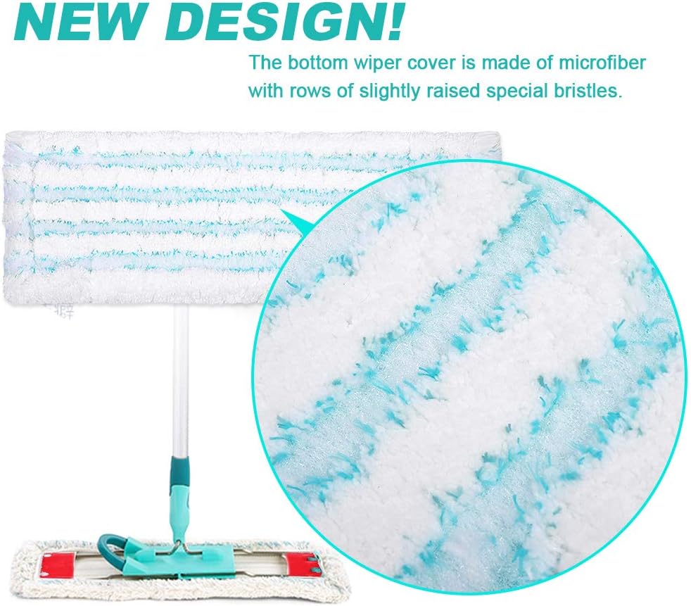 KEEPOW EasyMop 3 Replacement Mop Covers for Leifheit Profi XL Micro Duo & Cotton Plus Floor Mop Handles