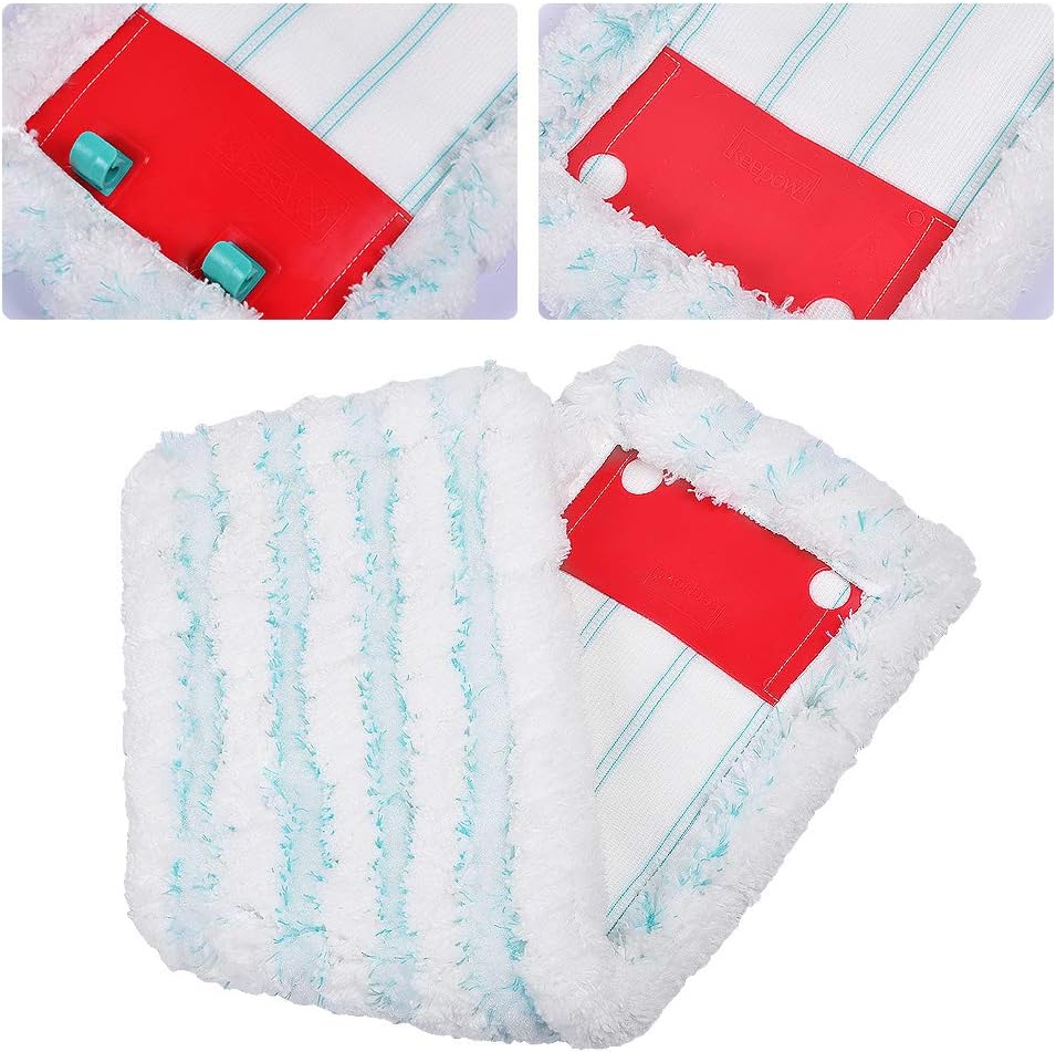 KEEPOW EasyMop 3 Replacement Mop Covers for Leifheit Profi XL Micro Duo & Cotton Plus Floor Mop Handles