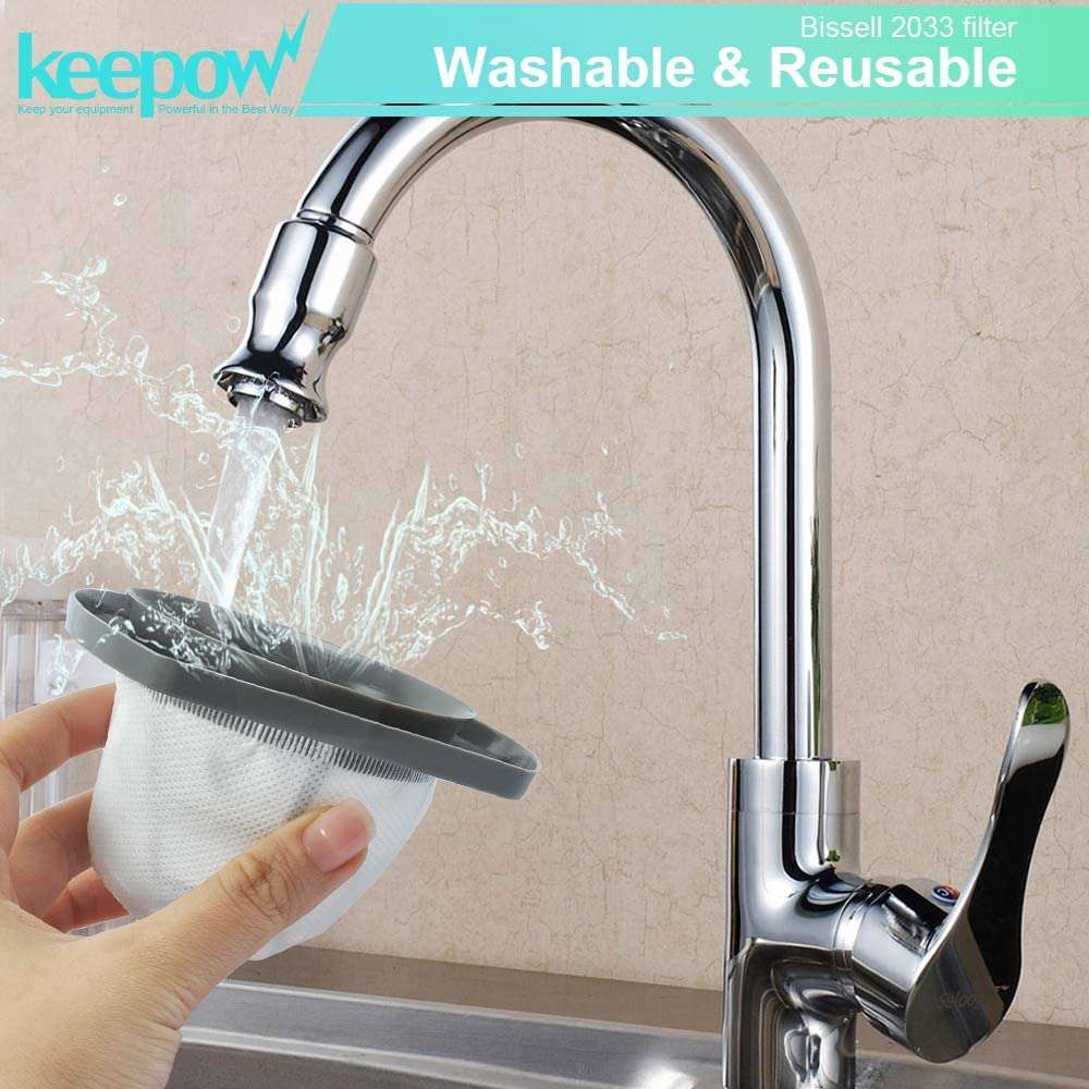 KEEPOW Featherweight Replacement Filters Compatible with Bissell 2033, 20331, 20333, 20336, 20339, 2033M