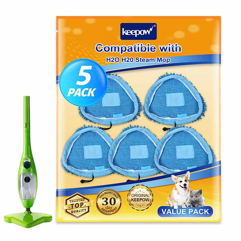 KEEPOW 5 Coral Microfibre Universal Steam Mop Pads