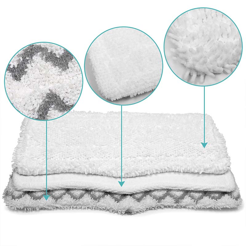 KEEPOW 5325M 6 PCS Steam Mop Replacement Pads for Shark