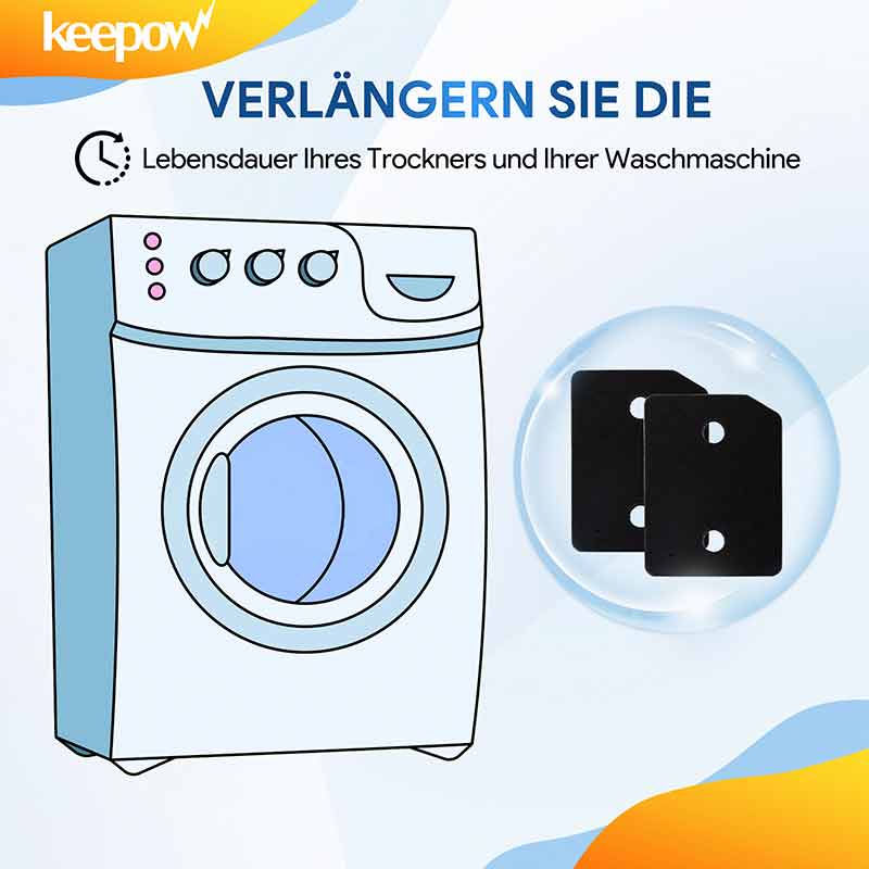 KEEPOW Filter für Miele Waschmaschine 2 Stück
