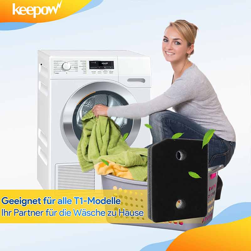 KEEPOW Filter für Miele Waschmaschine 2 Stück
