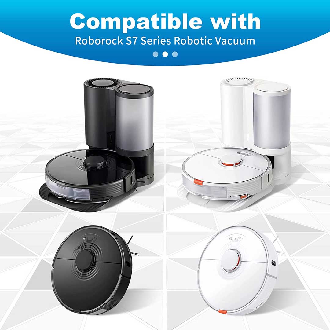 KEEPOW 6703M Microfiber Reusable Floor Replacement Pads for Roborock