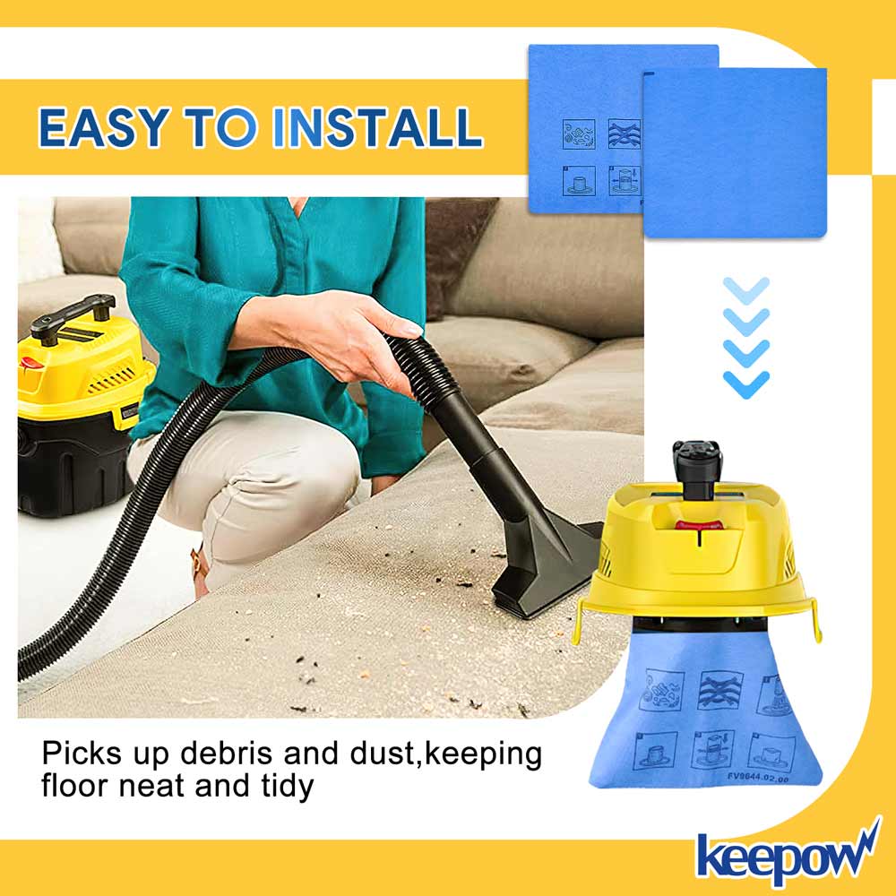 KEEPOW 5601D Shop Vac Filters for 1-5 Gallon Wet/Dry Vacuums