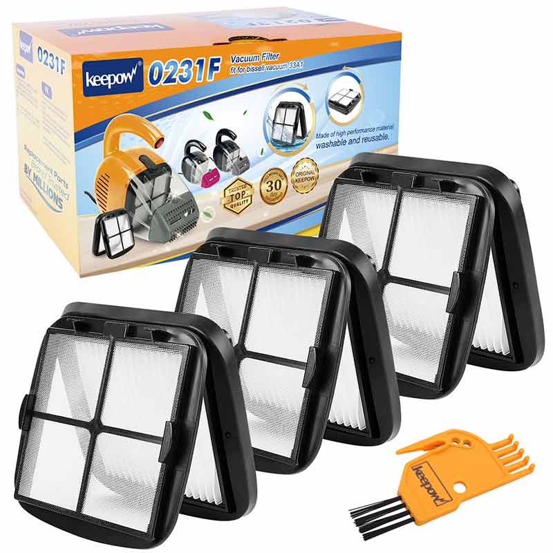 KEEPOW 3 Pcs Pet Hair Eraser Filter Replacement 97D5