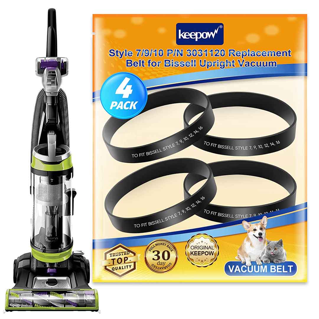 Keepow 4 Pcs Style 7/9/10 P/N 3031120 Vacuum Belt for Bissell