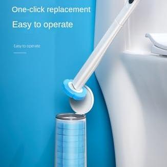 Keepow Disposable Toilet Brush with 18PCS Cleaner Refills