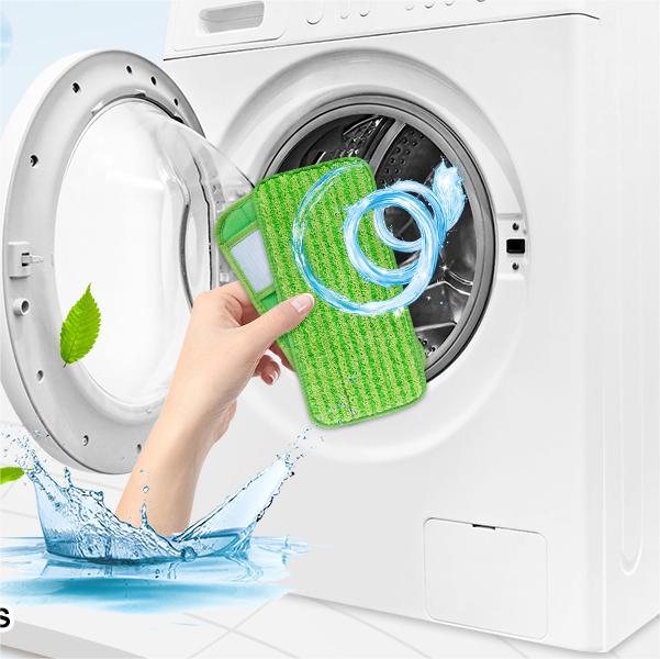 KEEPOW 5701M Dry Sweeping Cloths for Swiffer Sweeper, Reusable Washable Microfiber Mop Pads Refills