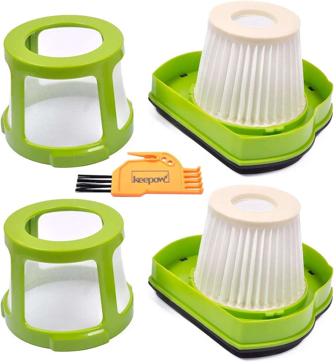 Keepow Filters for Bissell Pet Hair Eraser Hand Vacuum 2-Pack