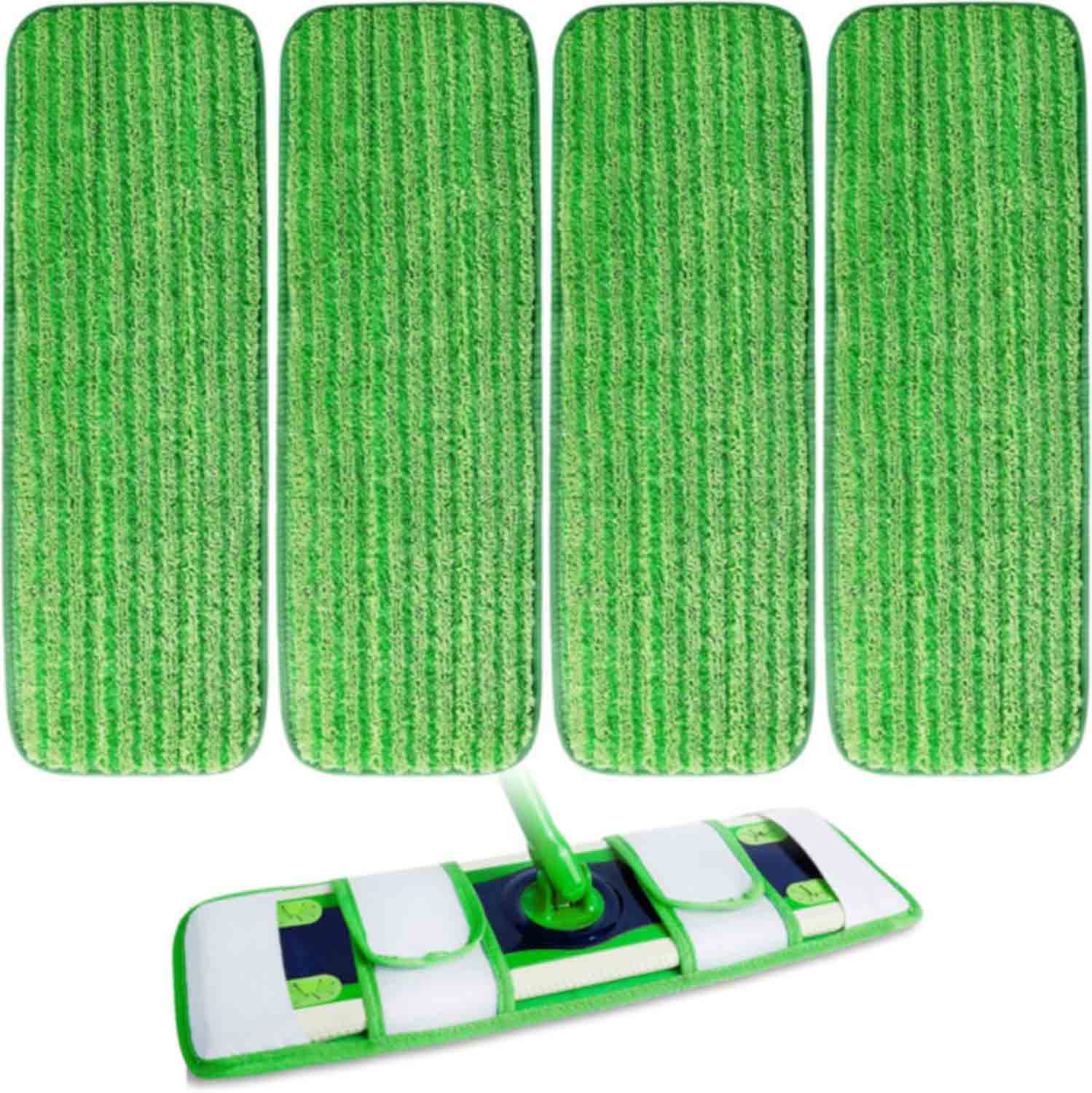 KEEPOW Reusable Microfiber Mop Pads for Swiffer XL 4-Pack