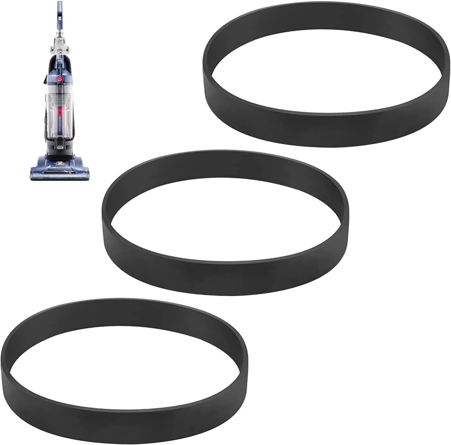 KEEPOW 3 Pack Vacuum Belts Fit for Hoover WindTunnel & Tempo Cleaner