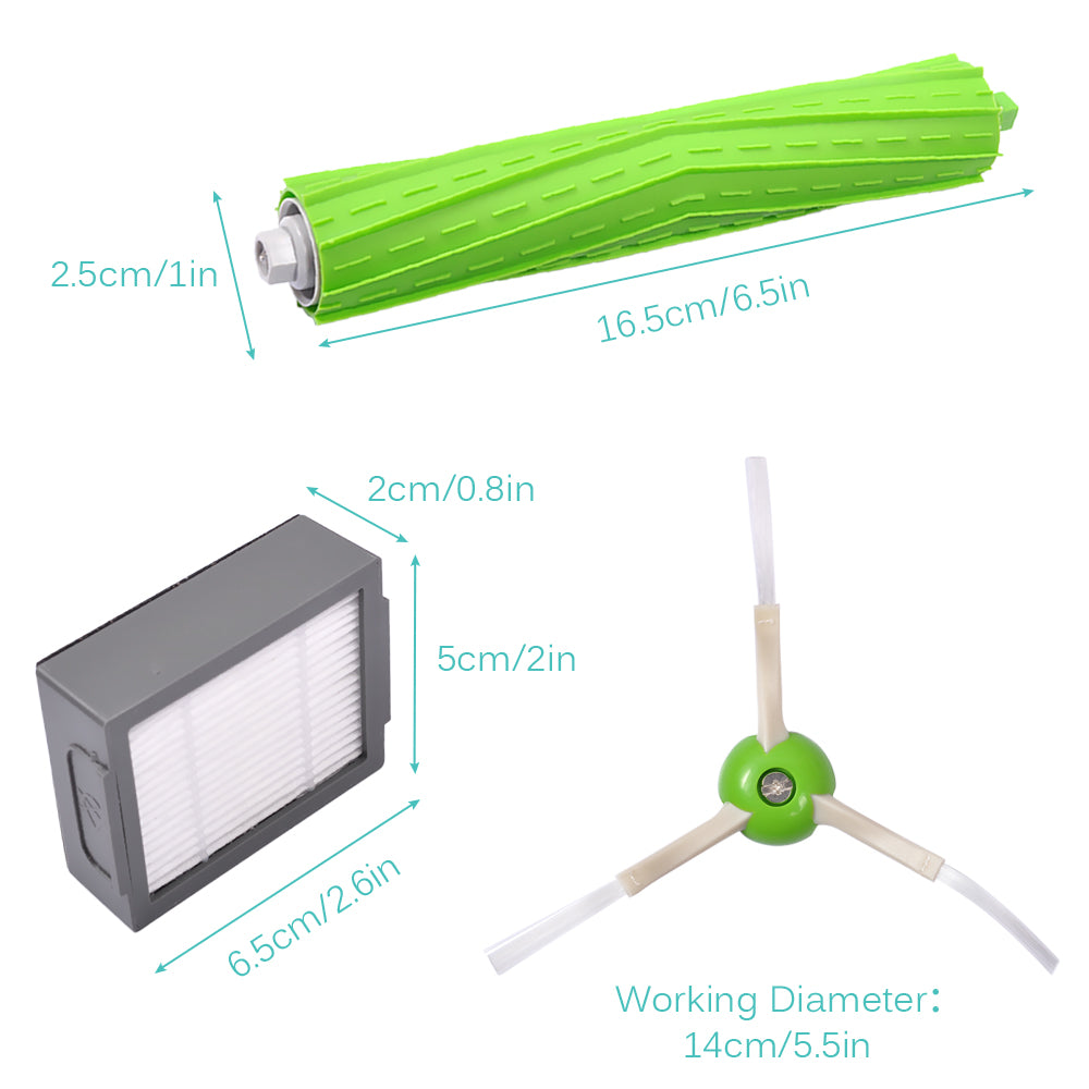 KEEPOW 2710R Replacement Kit For iRobot Vacuum Cleaner Roomba