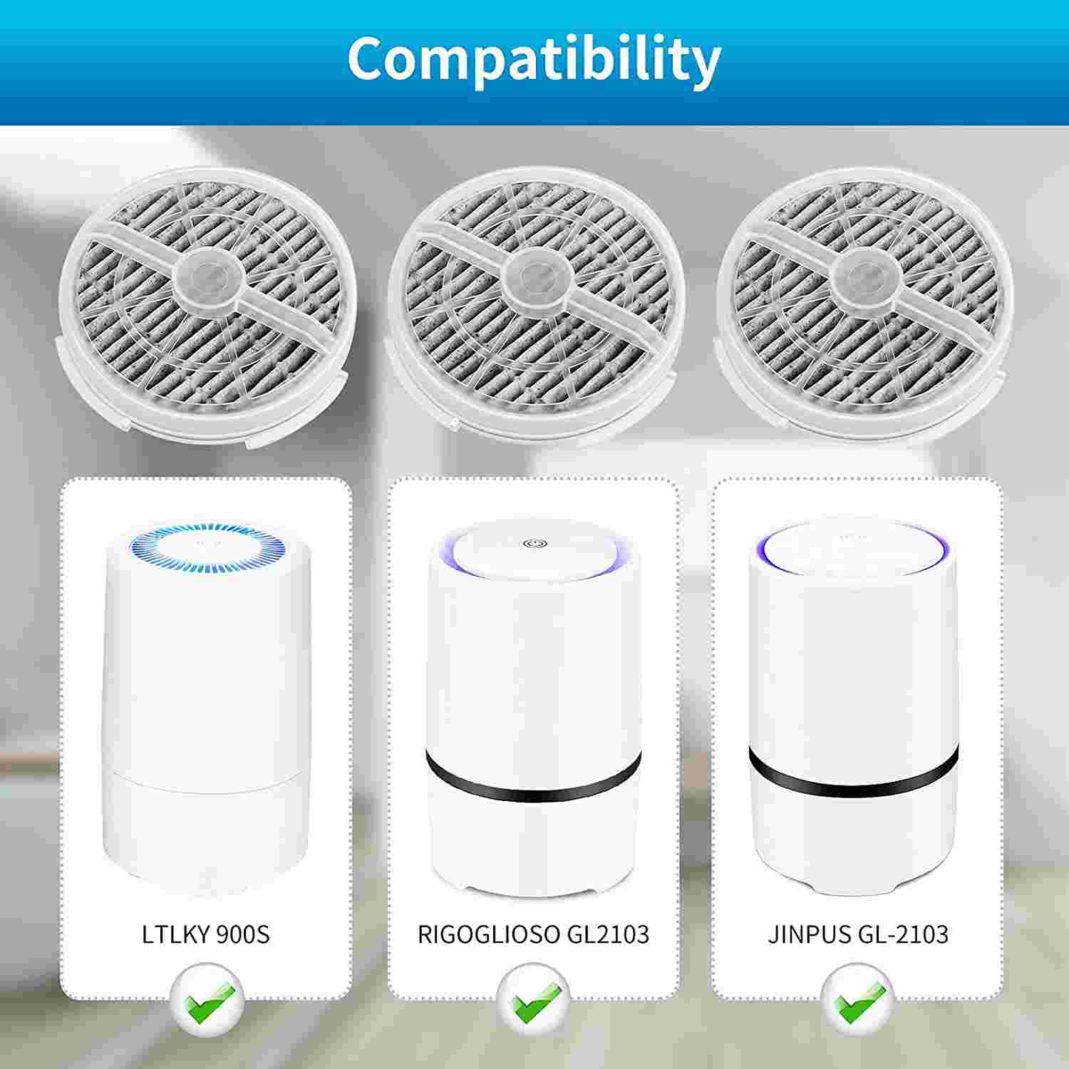 KEEPOW HEPA Replacement Filter Rigoglioso Air Purifier