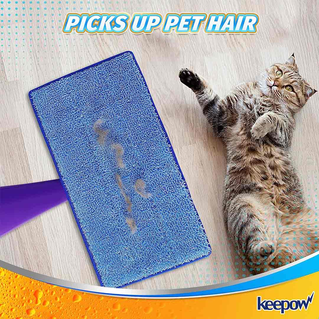 KEEPOW Reusable Wet Jet Pads for Swiffer Wet Jet Mop