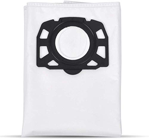 KEEPOW 12 Vacuum Cleaner Bags + 1 Flat Pleated Filter for Karcher WD4, WD5 and WD6 Wet & Dry Multi-Purpose Vacuum Cleaner