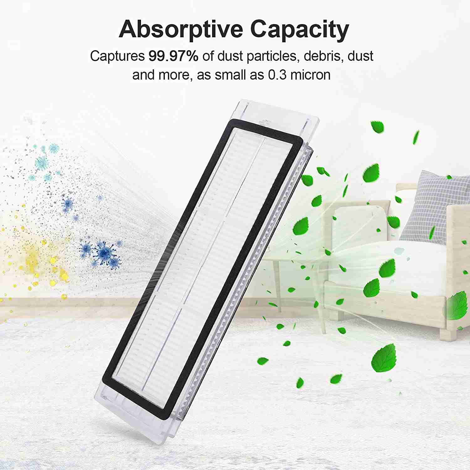 KEEPOW Replacement Parts for Xiaomi Roborock S6 MaxV S6 Pure S6 E5 E4 S5 E35 E25 E20 S50 S51