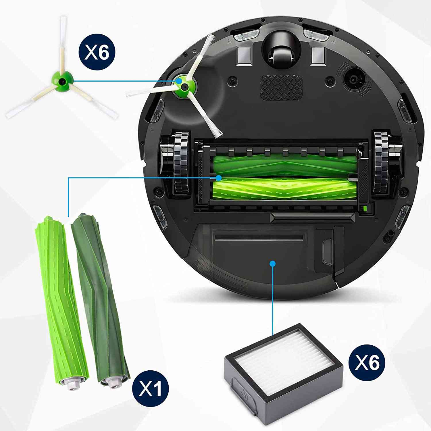 KEEPOW Replacement Parts Accessories Compatible with iRobot Roomba