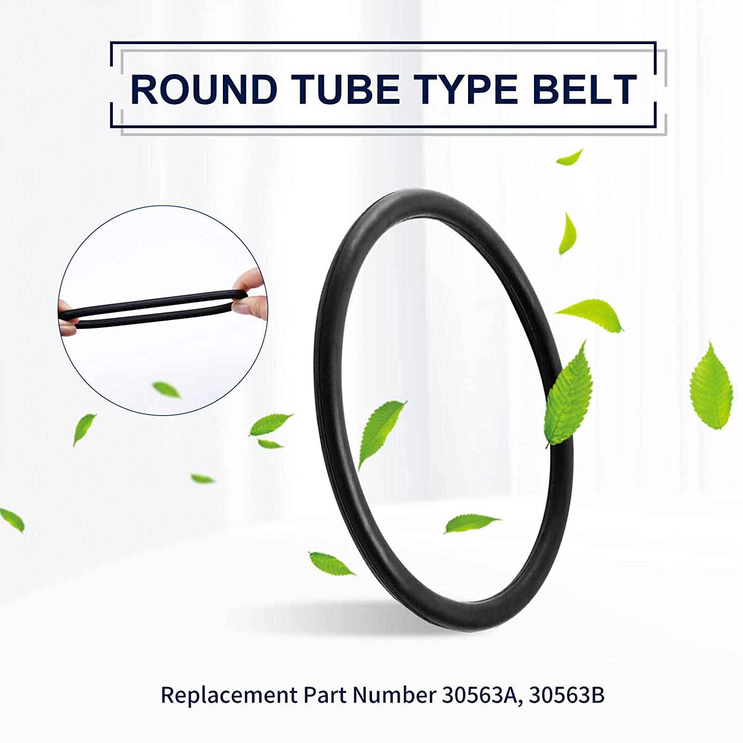 KEEPOW Vacuum Belt, 13 Pack Round Vacuum Belts Replacement Vacuum Parts Compatible with Sanitaire Eureka Vacuum Cleaner