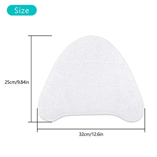 KEEPOW 8 Pack for Vax Steam Mop Replacement Pads, Compatible with Vax Steam Cleaner Mops S86-SF-CC, S85-CM and More, Type 1 (4 White + 4 Blue)