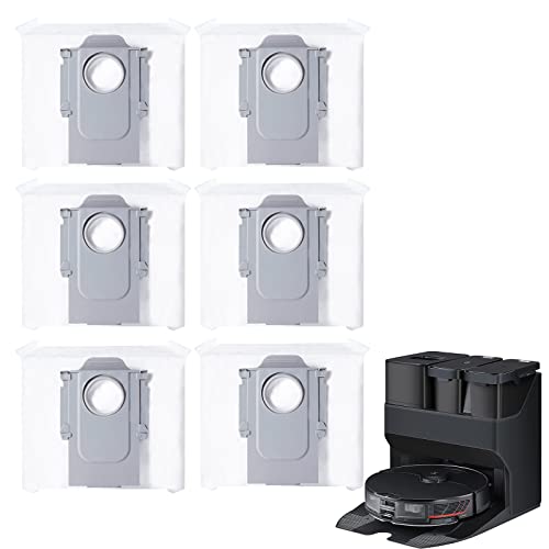 KEEPOW Sacs à poussière pour Accessoires Roborock S7 Maxv Ultra, Sacs de Rechange pour aspirateur Roborock S7 MaxV Ultra/S7 Pro Ultra/Q7 Max+/Q5+, Grande capacité 3L