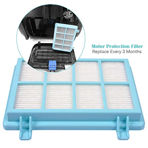 KEEPOW Allergy Filters for Philips PowerPro Active Replacement FC8010/01, Family Pack of 3 Set