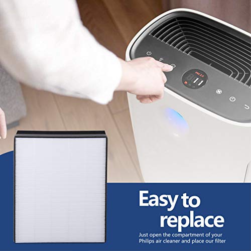 KEEPOW Lot de 2 filtres de rechange pour purificateur d'air AC4012/10 | Filtre HEPA et charbon actif AC4123/10 et AC4124/10 1+1