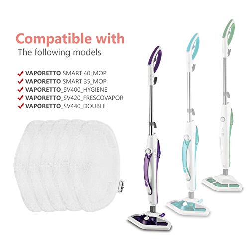 KEEPOW 5 Pcs Steam Mops Cloths for Polti Vaporetto