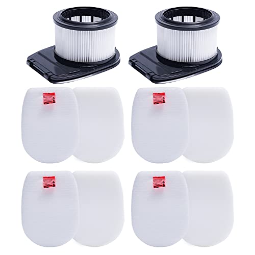 KEEPOW Filters for Shark Hoover IZ300UK,IZ300UKT, IZ320UK , IZ320UKT Filters for Liftaway Anti Hair Wrap Cordless Vacuum Cleaners, 2 Hepa Filters, 4 Vacuum Filters for Shark Replacement Kit