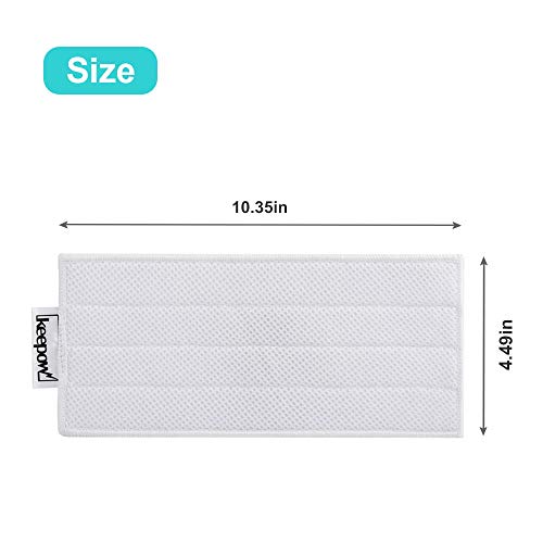 KEEPOW Microfibre Cloths Compatible with Kärcher KV 4 Cleaning Cloth, Velcro Fastening and Washable Pack of 5