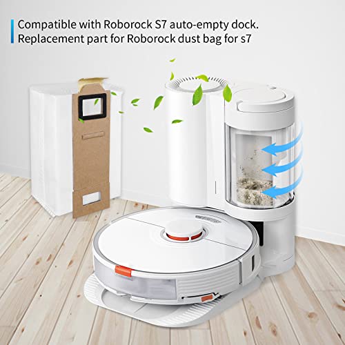 KEEPOW 6703D Sostituzione di 8 sacchetti per la polvere per Xiaomi Roborock T7S T7plus T7Splus S7