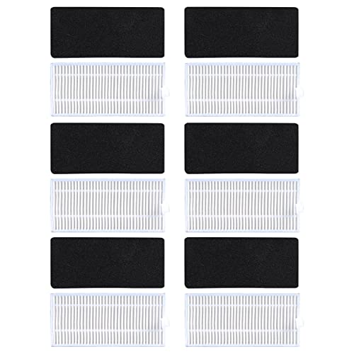 KEEPOW 12 Filters Zubehör für Eufy RoboVac 11 Kehrfilter für Conga Excellent 990 Filter Replacement für Büro für Haushalt Dauerhafter
