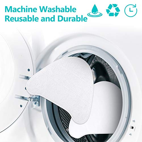 KEEPOW 8 Pack for Vax Steam Mop Replacement Pads, Compatible with Vax Steam Cleaner Mops S86-SF-CC, S85-CM and More, Type 1 (4 White + 4 Blue)