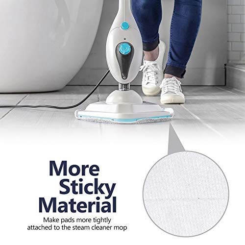 KEEPOW 8 Pack for Vax Steam Mop Replacement Pads, Compatible with Vax Steam Cleaner Mops S86-SF-CC, S85-CM and More, Type 1 (4 White + 4 Blue)