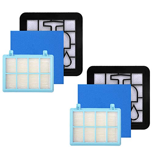 KEEPOW Allergy Filters for Philips PowerPro Active Replacement FC8010/01, Family Pack of 3 Set