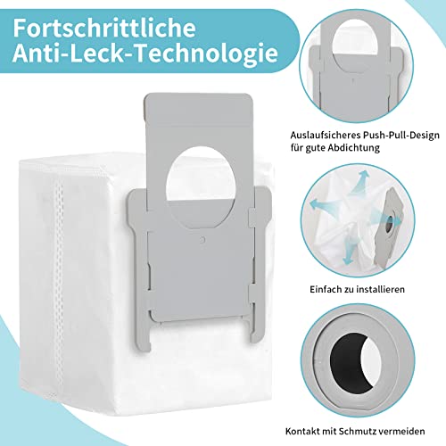 KEEPOW Lot de 10 pièces de rechange Roomba pour iRobot Roomba i7 i7+/i7Plus E5E6E7 Roomba Sacs d'aspirateur Kit d'accessoires de rechange pour iRobot Roomba i7 Pièce de rechange pour aspirateur