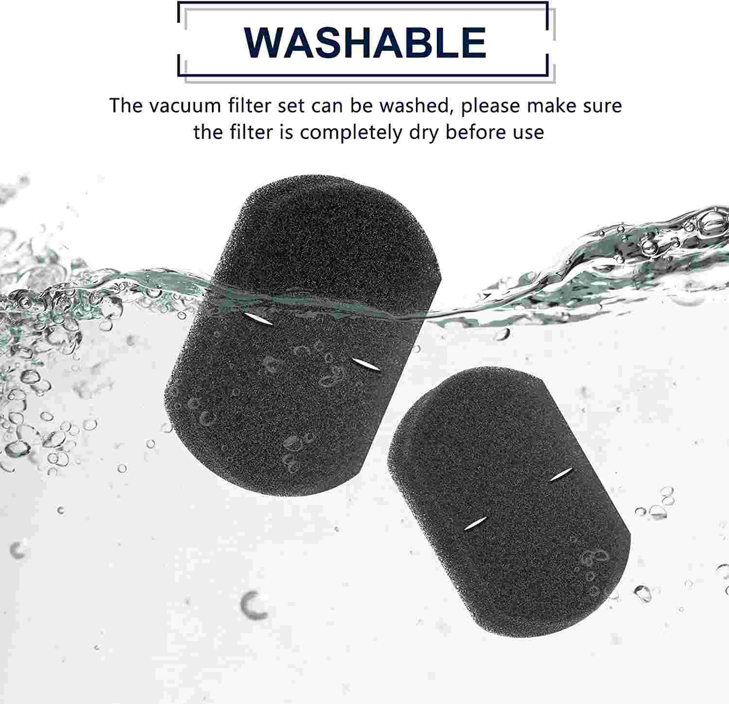 KEEPOW 2033 Vacuum Filter Set for Bissell Featherweight Stick Lightweight Bagless Vacuum