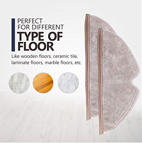 KEEPOW 10 Lingettes en Microfibre pour Xiaomi Mi Mijia Roborock E35 E25 E20 S50 S6 S51
