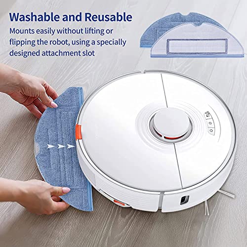 KEEPOW Accessoires pour Roborock S7 MaxV Ultra / S7 MaxV / S7 MaxV Plus / S7 series Robot Aspirateur (4 Serpillière + 1 Brosses Principales + 4 Brosses Latérales + 4 Filtres + 1 Brosse de Nettoyage)