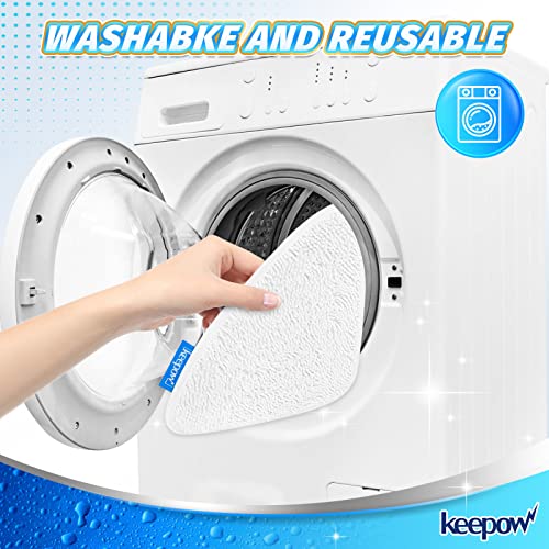 KEEPOW Lot de 5 tampons de rechange pour balai vapeur Viledas Steam Mop Plus et Viledas Steam Mop - Lavables