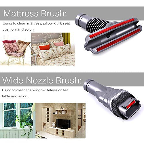 KEEPOW 1501V 7 pezzi Accessori per dyson Aspirapolvere portatili,Accessori Set adatti a V6,DC33,DC35,DC39, DC45, DC62