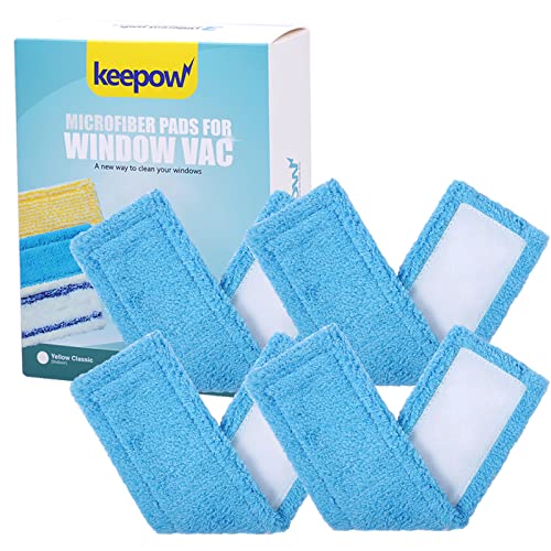 KEEPOW 2809M 4 panni in microfibra di ricambio per lavavetri finestre Kärcher, panno assorbente, flacone spray WV 2 Plus N, Premium, 5 6 pulizia esterni, pezzi