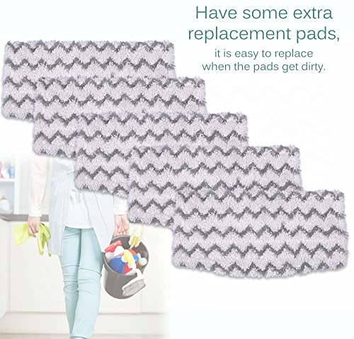 KEEPOW Paquet de 6 tampons de vadrouille en Microfibre de Remplacement S1000 recharges pour Nettoyeur de Sol Dur pour vadrouille à Vapeur Requin modèle S1000A S1000 S1000C S1000WM