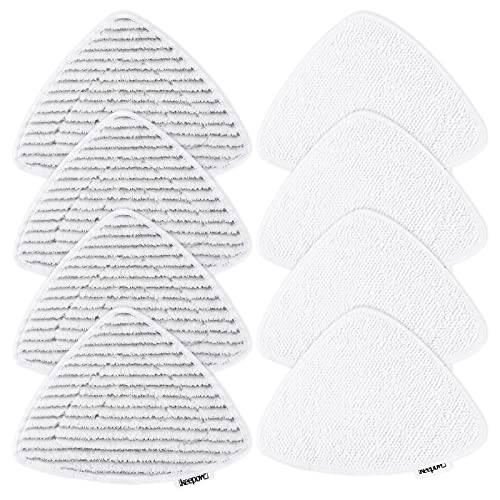 KEEPOW 6403M 8 rivestimenti di ricambio per pulitore a vapore Vileda compatibile con pulitore a vapore Vileda Steam e pulitore a vapore Vileda Steam Plus, materiale di aggiornamento (4 grigio + 4 bianco)