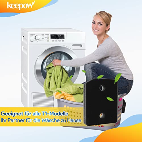 KEEPOW 3908F KEEPOW Filtro per Miele 9164761 Tappetino filtro in spugna - Spugna filtro in schiuma per Miele 9164761 Asciugatrice a pompa di calore - 207 * 157 * 30mm - 2 pezzi