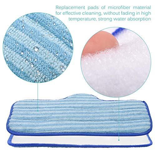 KEEPOW 6 Pack Compatible with Dupray Neat Steam Cleaner Microfiber Pads